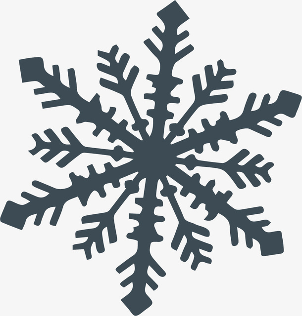 雪花贴纸花纹免抠