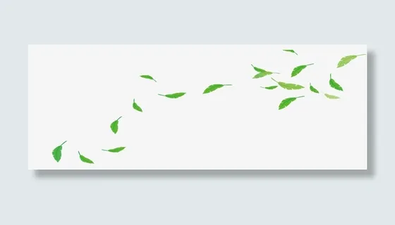 飘浮的树叶免抠