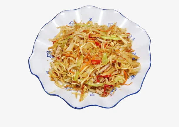 家常菜炒饼免抠