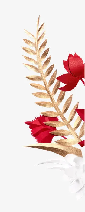 精美纸花设计素材免抠
