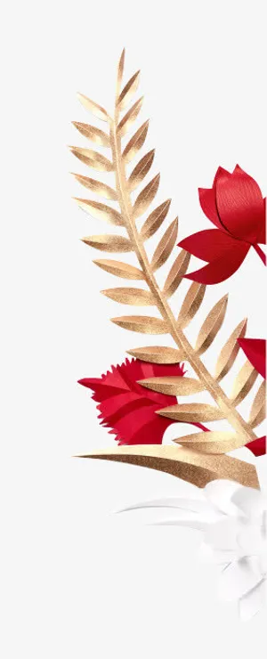 精美纸花设计素材免抠