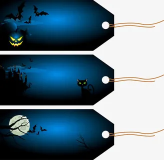 万圣节吊牌免抠