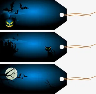 万圣节吊牌免抠