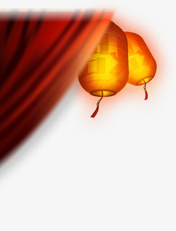 创意合成古风灯笼免抠