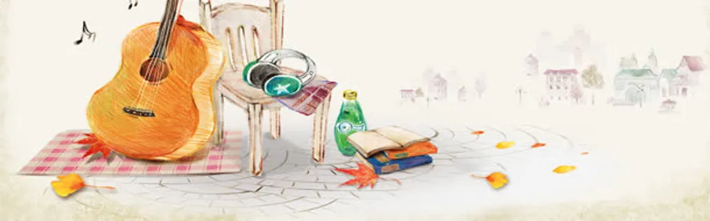 梦幻清新手绘卡通背景