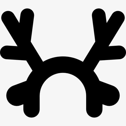 驯鹿的鹿角图标免抠
