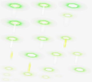 绿色光晕特效免抠