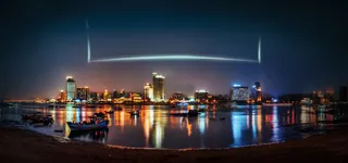 炫彩城市海报banner背景高清