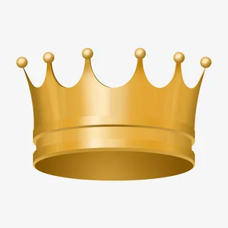 皇冠王冠国王女王图标第一名免抠