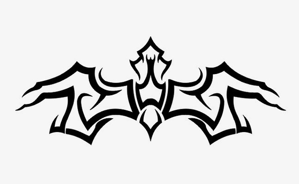 炫酷黑色纹身图案免抠