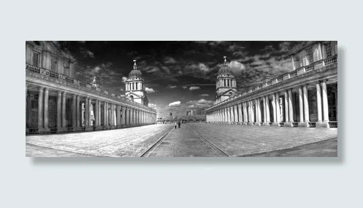 灰色城堡广场海报背景