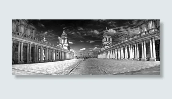 灰色城堡广场海报背景