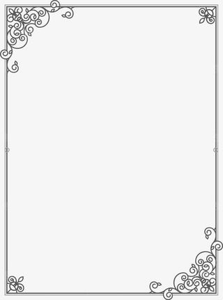 欧式花边边框设计矢量素材免抠