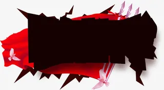 爆炸不规则文字框免抠