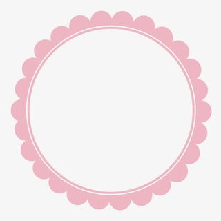 粉色可爱波浪边框免抠