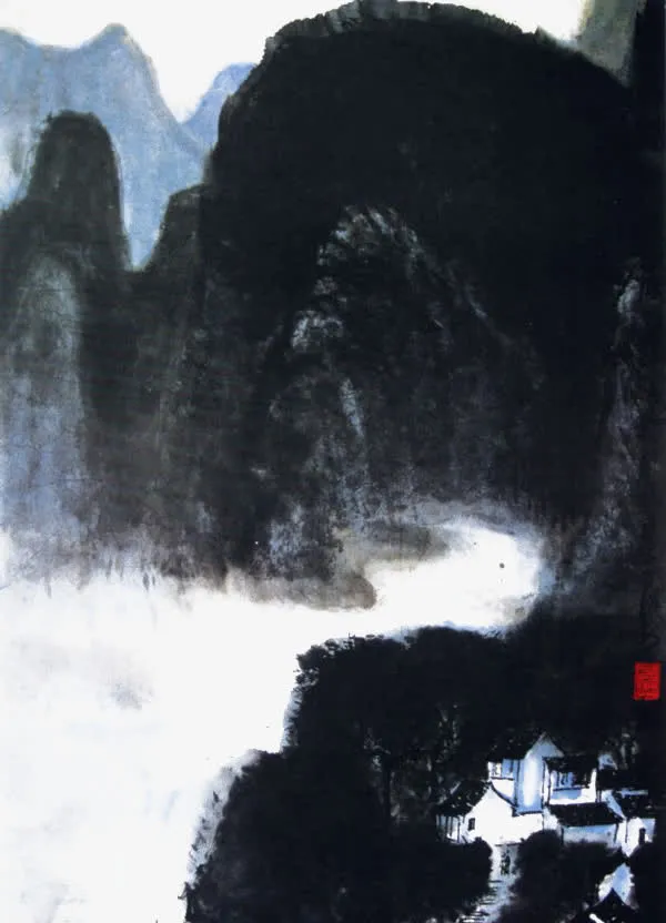 国画山水写生免抠