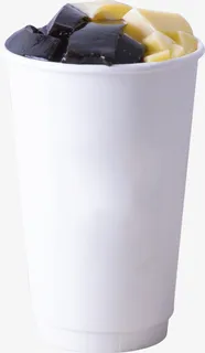 仙草布丁奶茶免抠