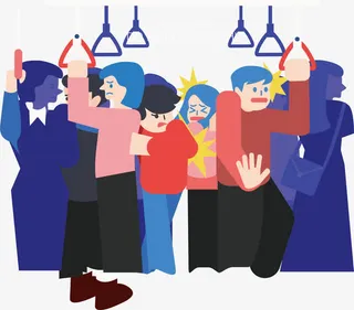 矢量挤公交免抠