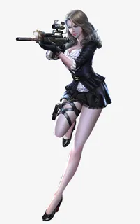 穿越火线美女枪手狙击枪免抠