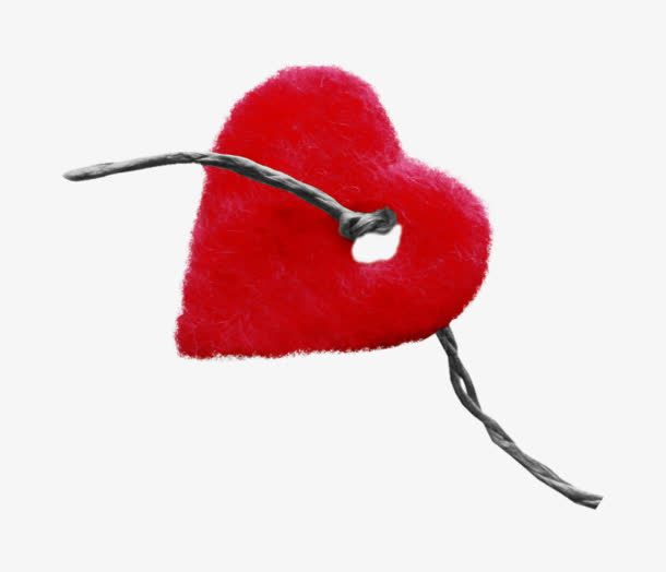 红心心形漂浮免抠