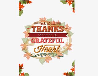 感恩节海报免抠