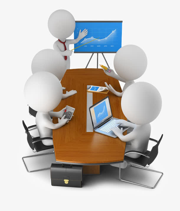 创意3D小人设计免抠