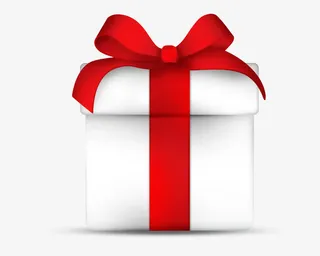 精美蝴蝶结礼盒免抠