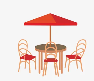 矢量卡通扁平化遮阳伞免抠免抠