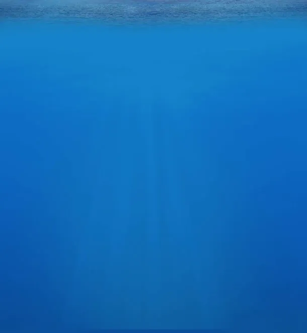 蓝色水下光束海报背景