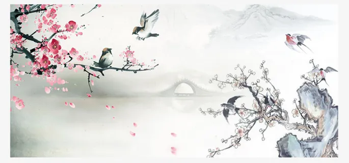 水墨画背景 水墨画背景