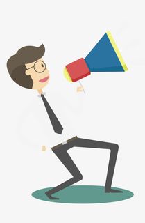 扁平化喇叭素材免抠