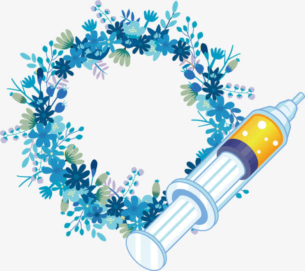 漂亮护士节花环免抠