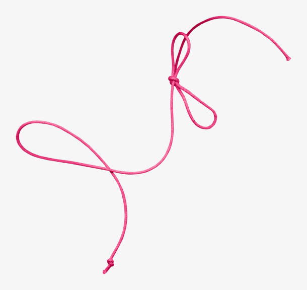 绳子 漂浮 蝴蝶结 png素材免抠