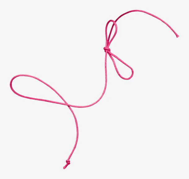 绳子 漂浮 蝴蝶结 png素材免抠