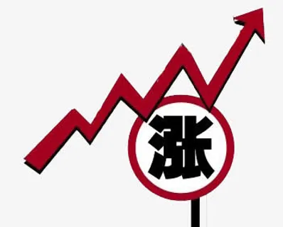 涨和上升箭头曲线免抠