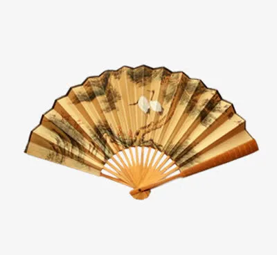 中式古风折扇素材免抠