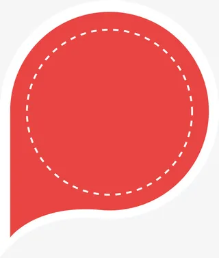 奇特形状的语言框免抠