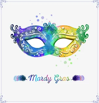 蓝色渐变眼罩免抠