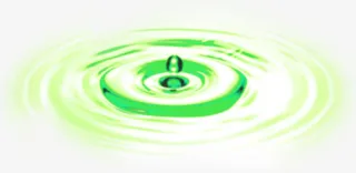 绿色春天水珠水流免抠