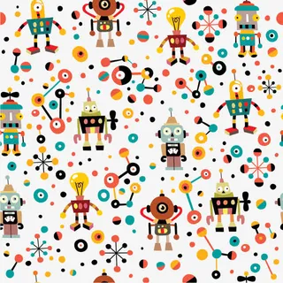 可爱的卡通无缝拼接底纹免抠