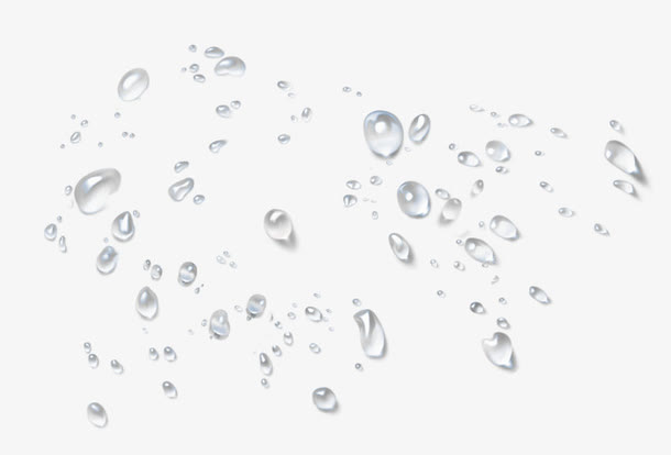 夏天的雨水免抠