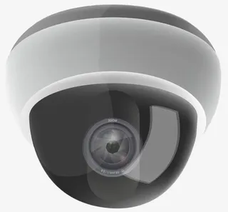 灰色手绘半圆形探头免抠