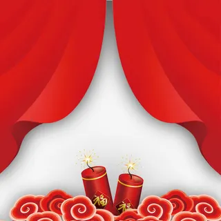 春节鞭炮素材免抠