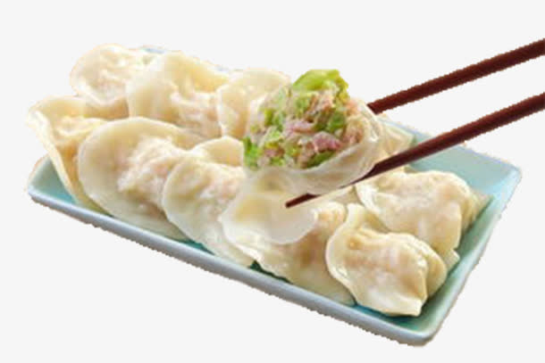 过节饺子乳白蒸饺免抠