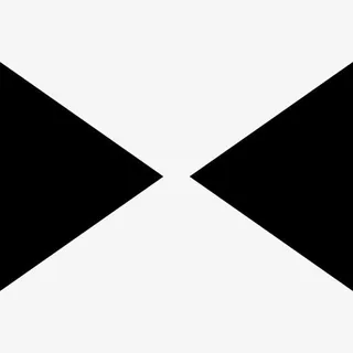 两个相对的三角形箭头指向中心图标免抠