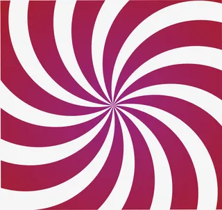 紫红色旋转飘带免抠