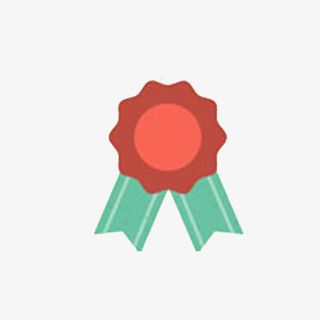 小红花奖章免抠