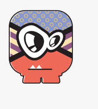 长着小虎牙的拉链怪物免抠