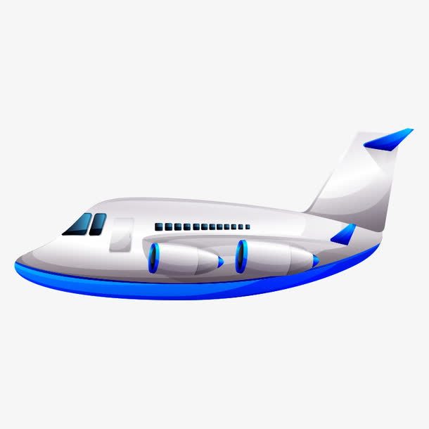 飞机 交通工具 卡通免抠