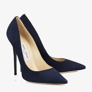 磨砂周仰杰高跟鞋女鞋免抠